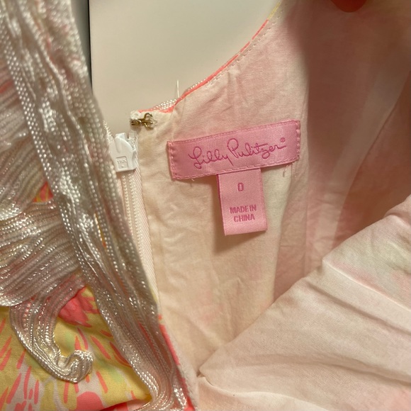 Lilly Pulitzer Janice Shift in Sun Kissed w/ Glow Size 0 - Picture 6 of 7